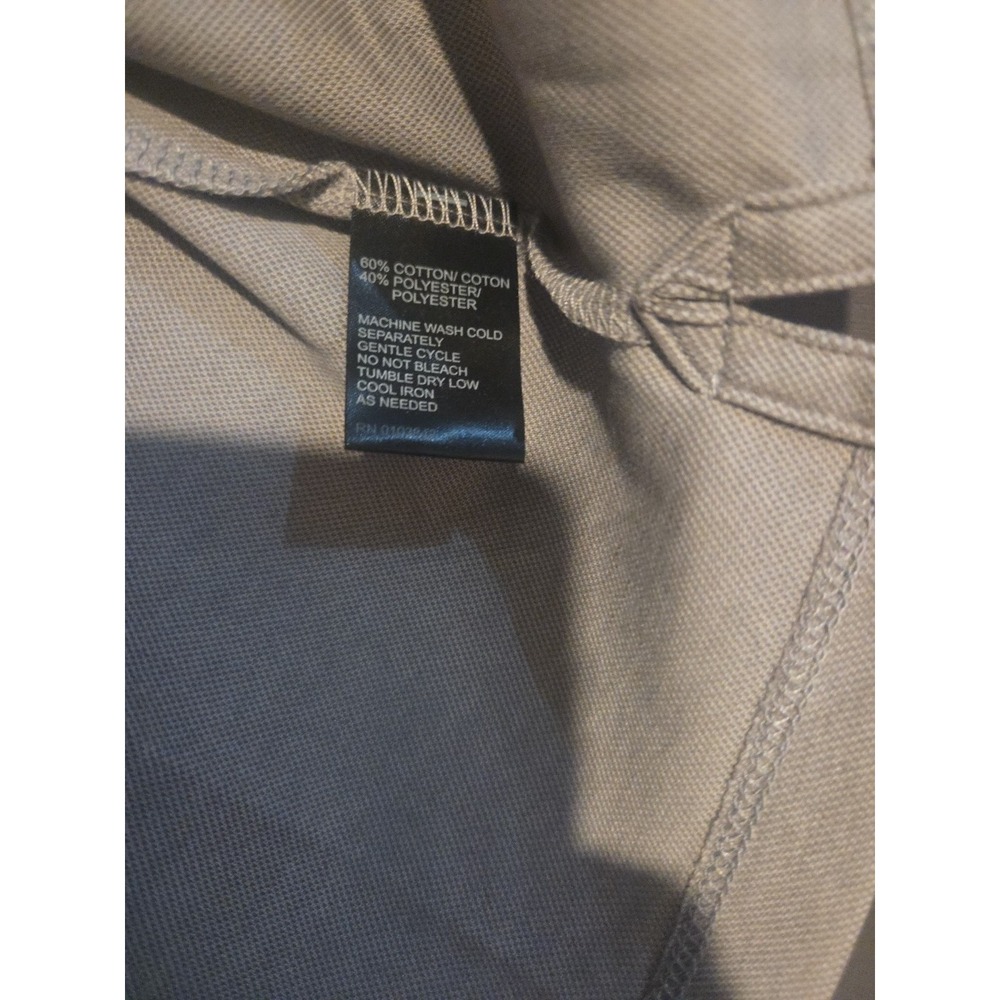 Toscano Grey‎ Collared Polo, Men's Large Shirt, Short Sleeve, Casual, Golf - Picture 5 of 7